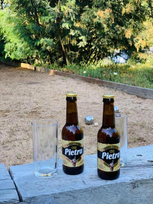 F2 Avec Jacuzzi, Petanque, A 3 Min Mer, Dans Grande Propriete Porticcio  Exteriör bild