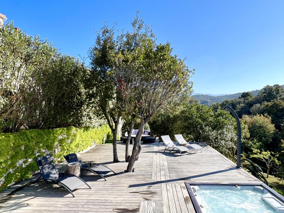 F2 Avec Jacuzzi, Petanque, A 3 Min Mer, Dans Grande Propriete Porticcio  Exteriör bild